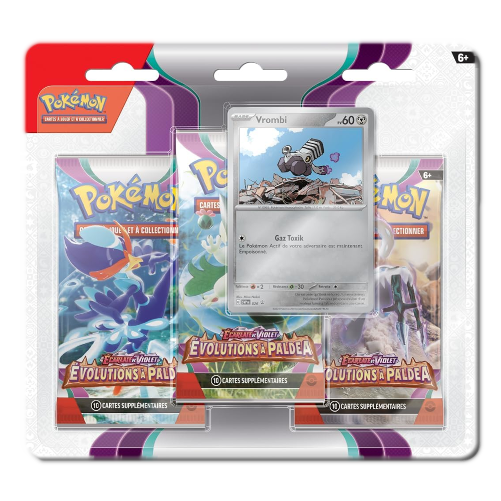 Tripack Pokémon EV02 - Évolutions à Paldea