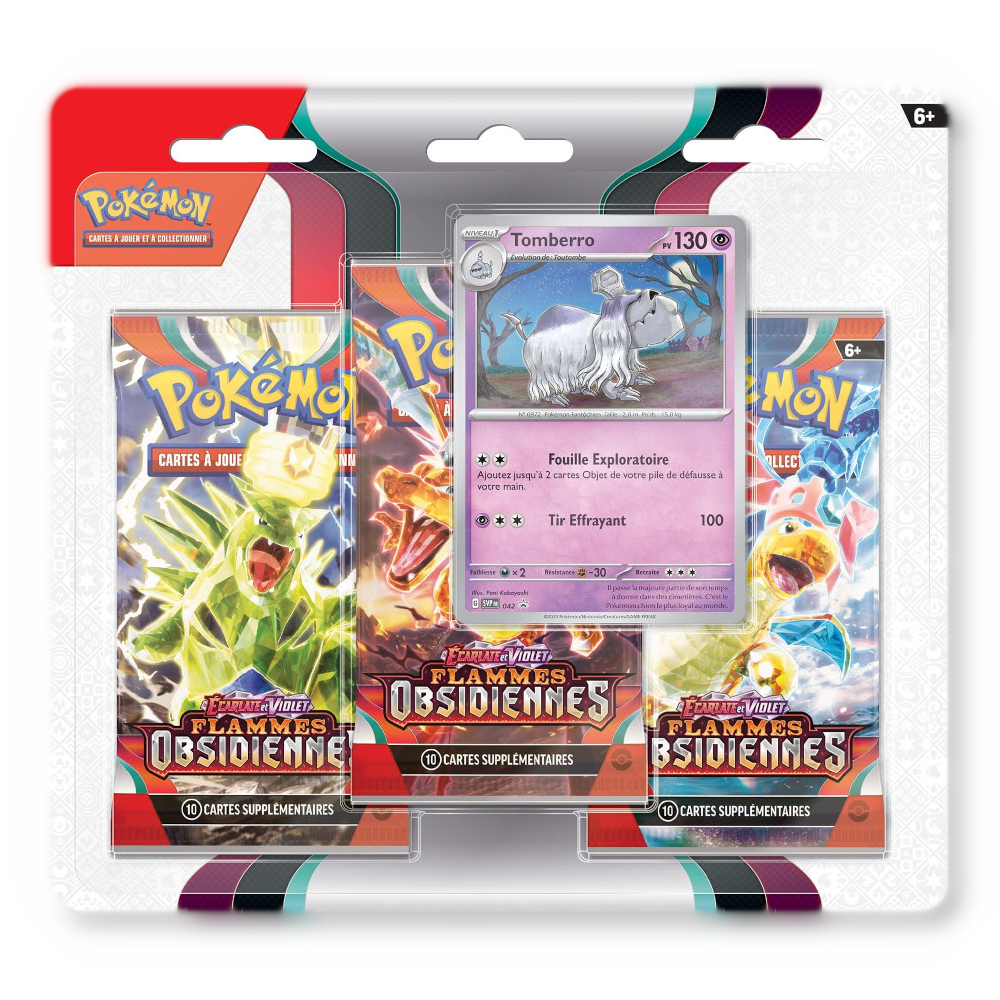 Tripack Pokémon EV03 - Flammes Obsidiennes