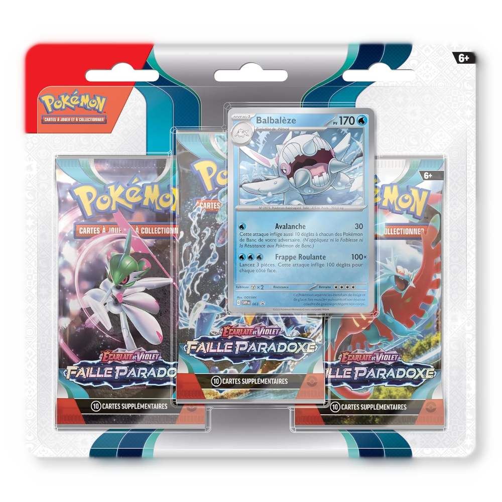 Tripack Pokémon EV04 - Faille Paradoxe