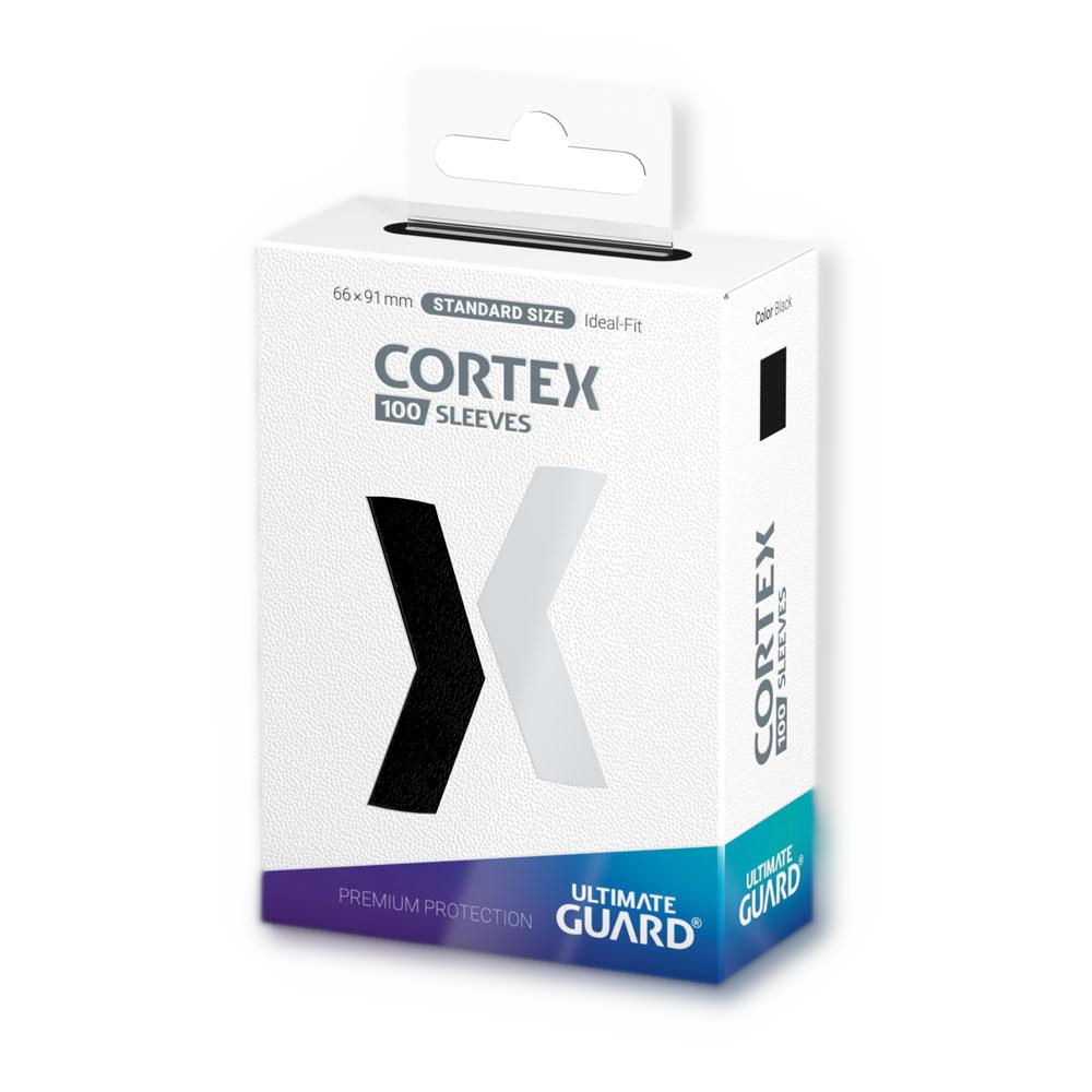 100 pochettes Cortex Sleeves taille standard Noir - Ultimate Guard