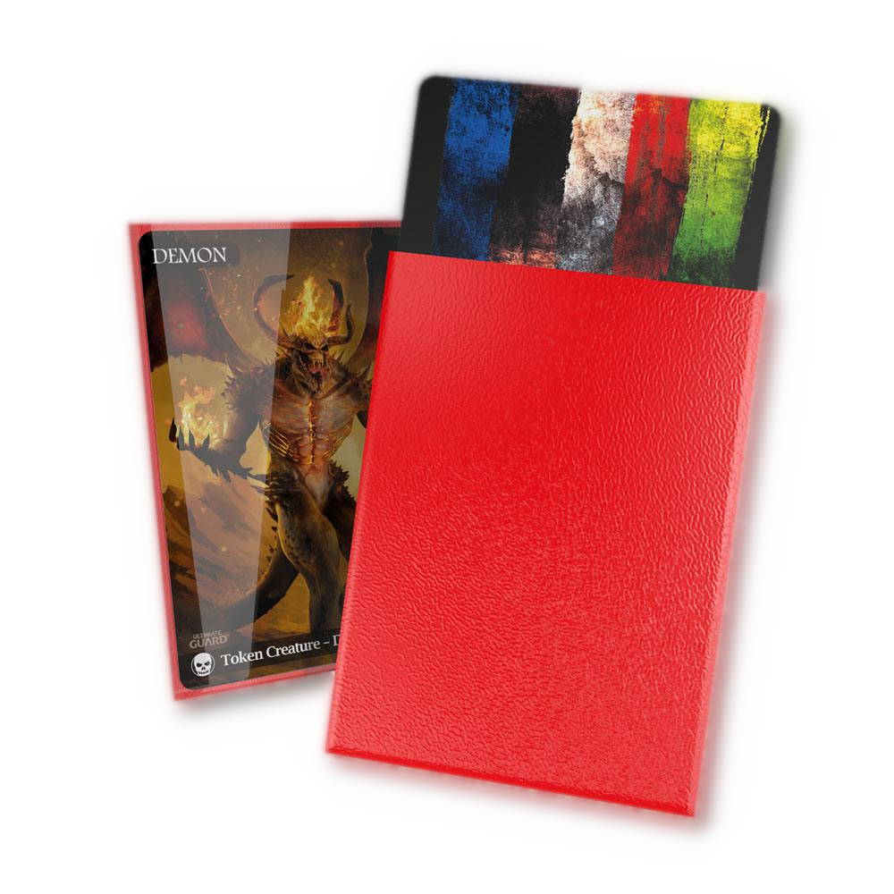 100 pochettes Cortex Sleeves taille standard Rouge - Ultimate Guard