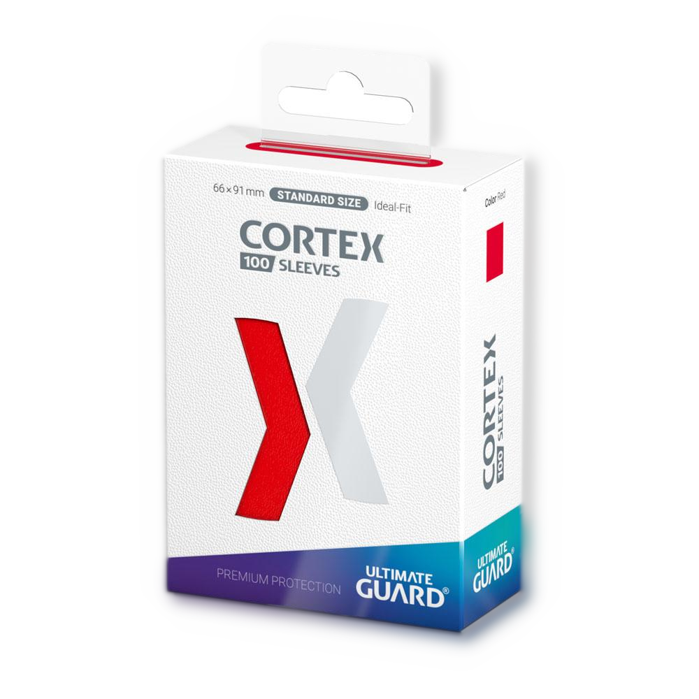 100 pochettes Cortex Sleeves taille standard Rouge - Ultimate Guard