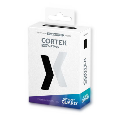 100 pochettes Cortex Sleeves taille standard Noir - Ultimate Guard