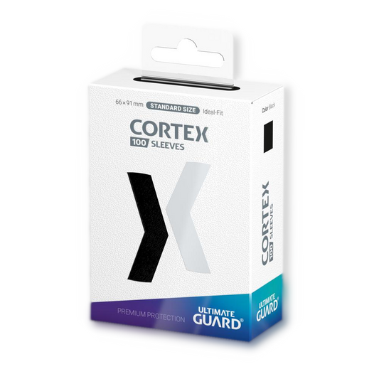 100 pochettes Cortex Sleeves taille standard Noir - Ultimate Guard