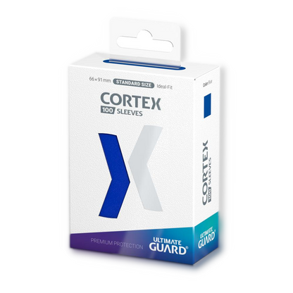 100 pochettes Cortex Sleeves taille standard Bleu - Ultimate Guard