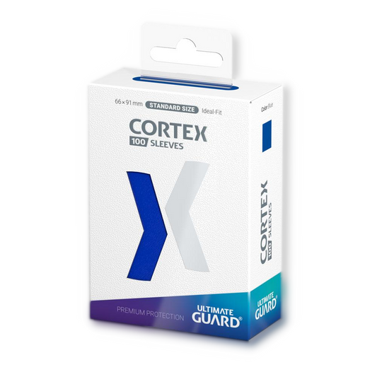 100 pochettes Cortex Sleeves taille standard Bleu - Ultimate Guard