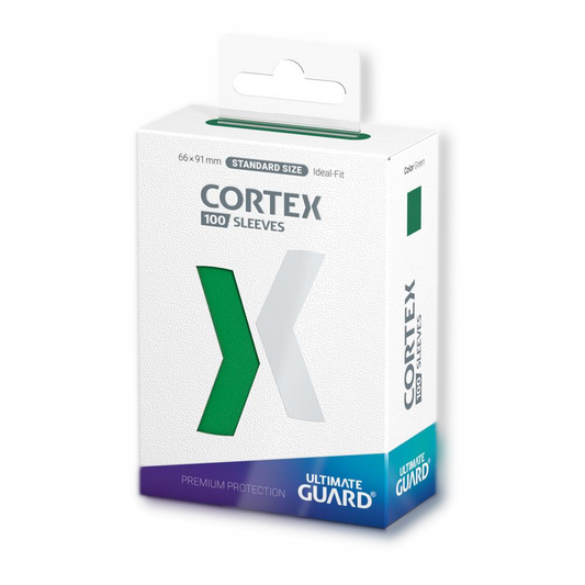 100 pochettes Cortex Sleeves taille standard Vert - Ultimate Guard